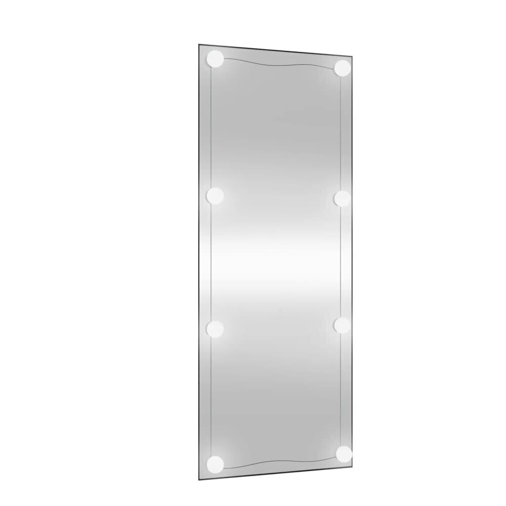 Seinäpeili LED-valoilla 40x100 cm lasi suorakulmio hinta ja tiedot | Peilit | hobbyhall.fi