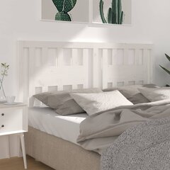 Sängynpääty valkoinen 186x4x100 cm mänty hinta ja tiedot | Sängyt | hobbyhall.fi