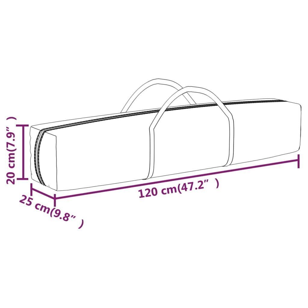 Kokoontaittuva juhlateltta sivuseinillä valkoinen 2x2 m hinta ja tiedot | Puutarhapaviljongit | hobbyhall.fi