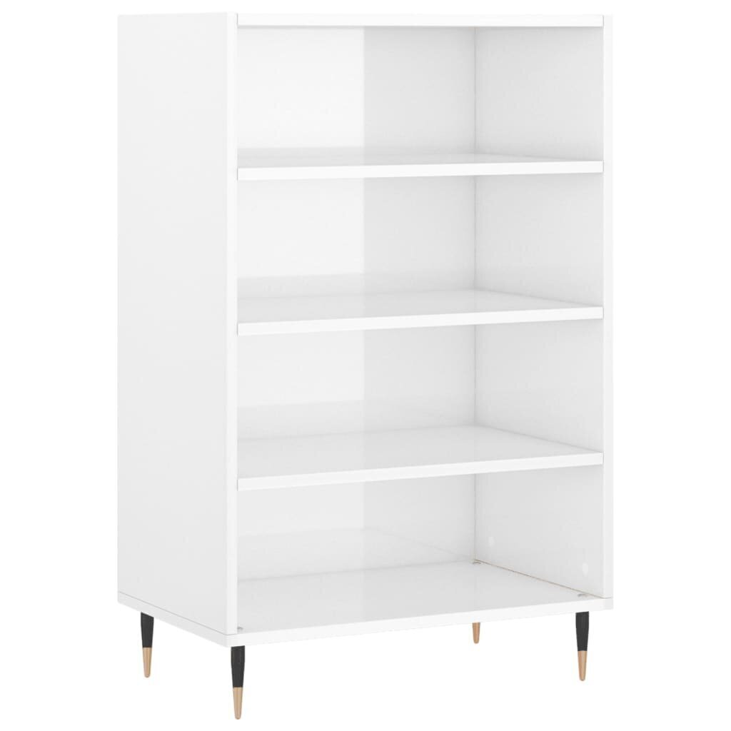 Kaappi korkeakiilto valkoinen 57x35x90 cm tekninen puu hinta ja tiedot | Lipastot | hobbyhall.fi