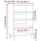 Kaappi betoninharmaa 57x35x90 cm tekninen puu hinta ja tiedot | Lipastot | hobbyhall.fi