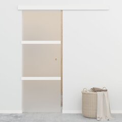 Liukuovi soft-stopeilla ESG-lasi ja alumiini 76x205 cm hinta ja tiedot | Sisäovet | hobbyhall.fi