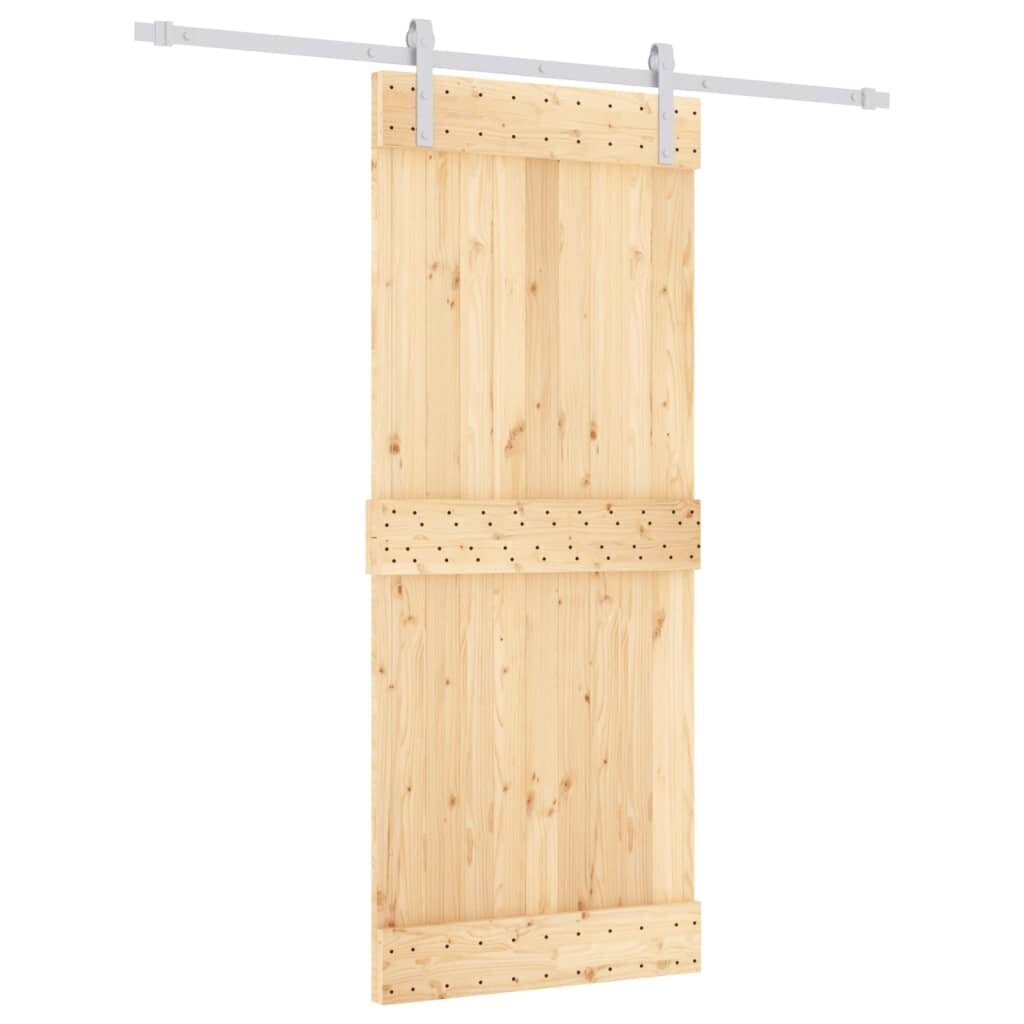 Liukuovi asennustarvikkeineen 85x210 cm täysi mänty hinta ja tiedot | Sisäovet | hobbyhall.fi