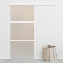 Liukuovi soft-stopeilla ESG-lasi ja alumiini 90x205 cm hinta ja tiedot | Sisäovet | hobbyhall.fi