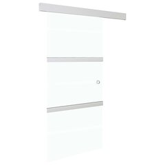 Liukuovi soft-stopeilla ESG-lasi ja alumiini 90x205 cm hinta ja tiedot | Sisäovet | hobbyhall.fi