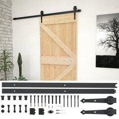 Liukuovi asennustarvikkeineen 90x210 cm täysi mänty hinta ja tiedot | Sisäovet | hobbyhall.fi