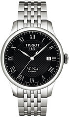 Miesten Tissot-kello T-Classic Le Locle T006.407.11.053.00, hopea/musta hinta ja tiedot | Miesten kellot | hobbyhall.fi