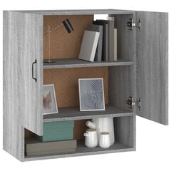 Seinäkaappi harmaa Sonoma 60x31x70 cm tekninen puu hinta ja tiedot | Olohuoneen kaapit ja lipastot | hobbyhall.fi