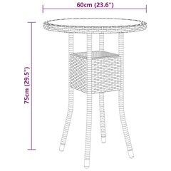 3-osainen puutarhakalustesetti polyrottinki musta hinta ja tiedot | Puutarhakalusteet | hobbyhall.fi