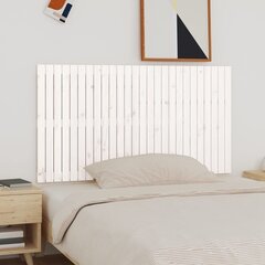 Sängynpääty seinälle valkoinen 166x3x90 cm täysi mänty hinta ja tiedot | Sängyt | hobbyhall.fi