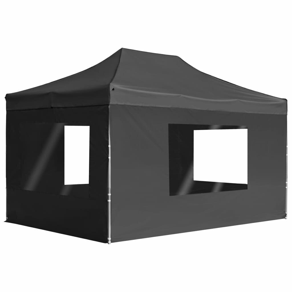 Pop-up ammattimainen tapahtumateltta seinällä, antrasiitti, 4,5x3m, alumiini hinta ja tiedot | Puutarhapaviljongit | hobbyhall.fi