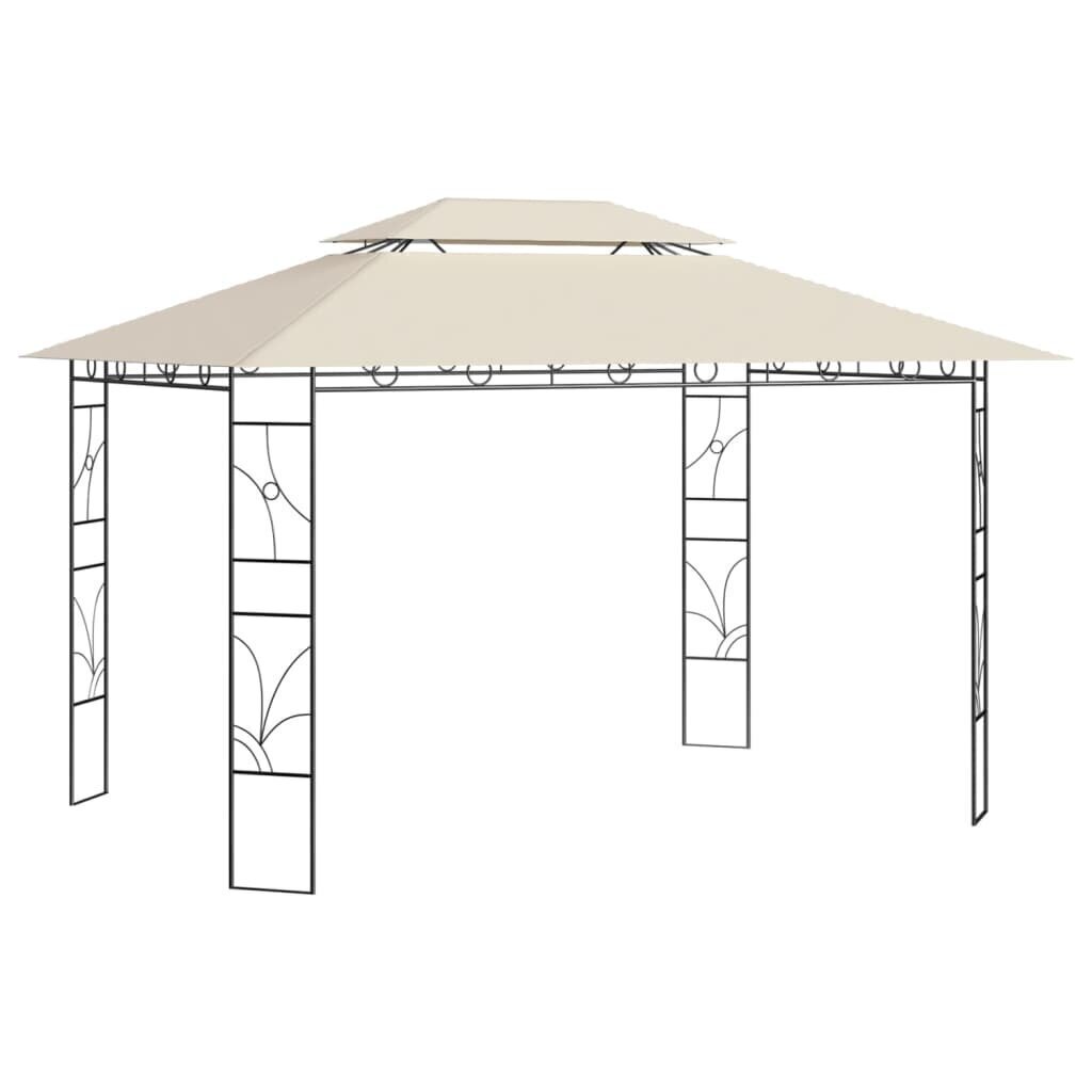 Huvimaja, 4x3x2,7 m, ruskea hinta ja tiedot | Puutarhapaviljongit | hobbyhall.fi