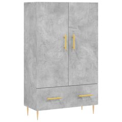 Kaappi betoninharmaa 69,5x31x115 cm tekninen puu hinta ja tiedot | Lipastot | hobbyhall.fi