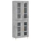 Kaappi betoninharmaa 69,5x34x180 cm tekninen puu hinta ja tiedot | Lipastot | hobbyhall.fi