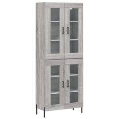 Kaappi harmaa Sonoma 69,5x34x180 cm tekninen puu hinta ja tiedot | Lipastot | hobbyhall.fi