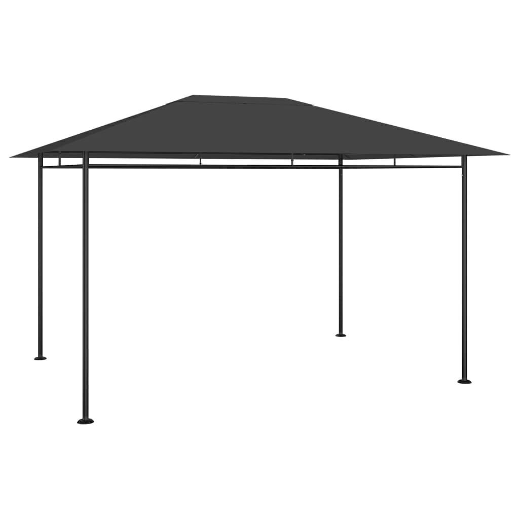 Huvimaja 384x281x270 cm antrasiitti 180 g/m² hinta ja tiedot | Puutarhapaviljongit | hobbyhall.fi