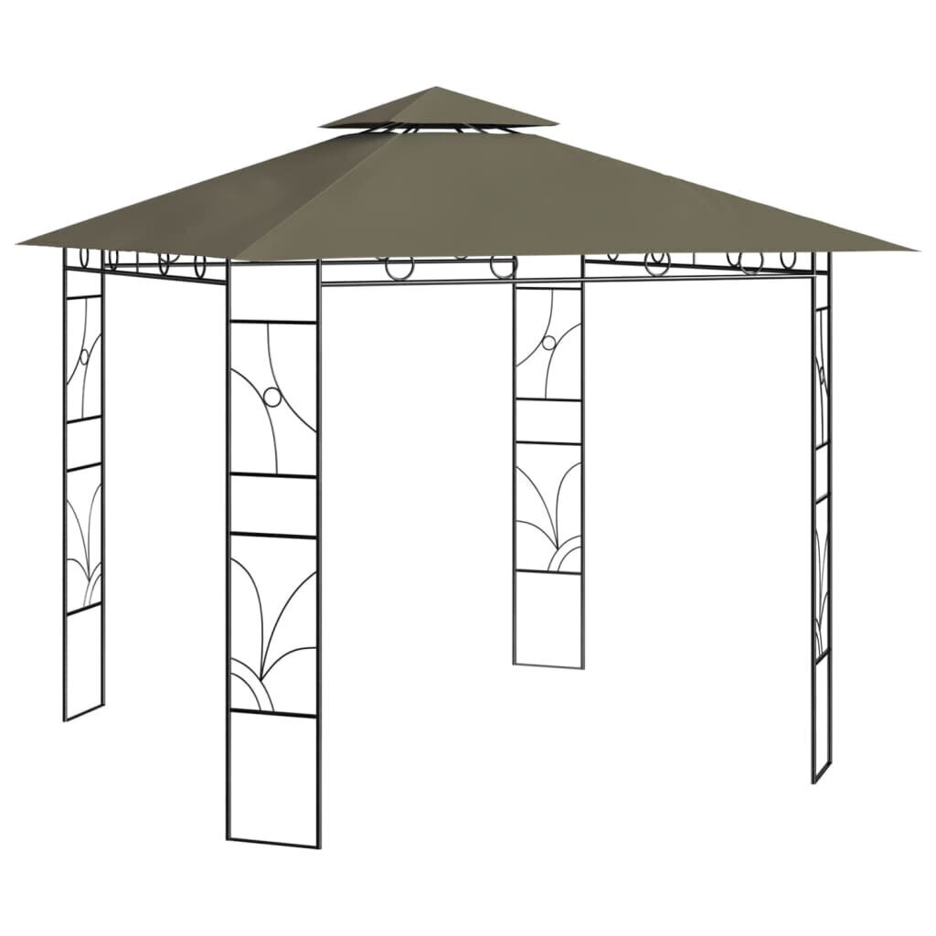 Huvimaja, 3x3x2,7 m, ruskea hinta ja tiedot | Puutarhapaviljongit | hobbyhall.fi