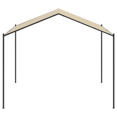 Telttakatos beige 3x3 m teräs ja kangas hinta ja tiedot | Puutarhapaviljongit | hobbyhall.fi