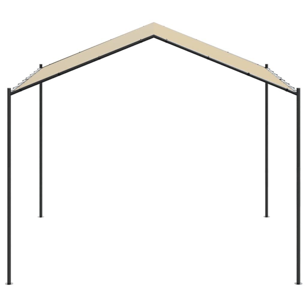 Telttakatos beige 3x3 m teräs ja kangas hinta ja tiedot | Puutarhapaviljongit | hobbyhall.fi