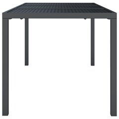 Puutarhapöytä antrasiitti 165x80x72 cm teräs hinta ja tiedot | Puutarhapöydät | hobbyhall.fi