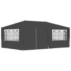 Ammattilaisten juhlateltta sivuseinillä 4x6m antrasiitti 90g/m² hinta ja tiedot | Puutarhapaviljongit | hobbyhall.fi