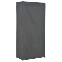 Vaatekaappi harmaa 79x40x170 cm kangas hinta ja tiedot | Kaapit | hobbyhall.fi