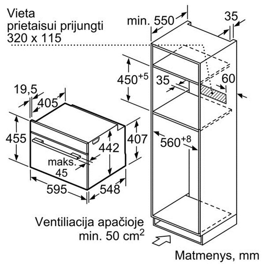 Bosch CMG633BS1 yhdistelmämikroaaltouuni, CMG633BS1 hinta ja tiedot | Erillisuunit | hobbyhall.fi