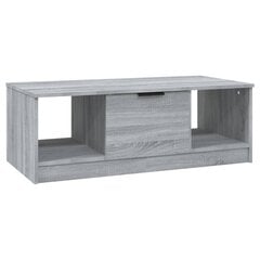 Sohvapöytä harmaa Sonoma 102x50x36 cm tekninen puu hinta ja tiedot | Sohvapöydät | hobbyhall.fi