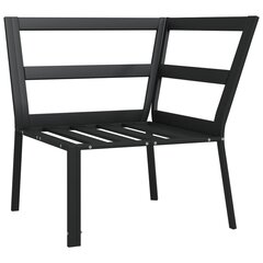 Puutarhatuoli tyynyillä 76x76x79cm, musta hinta ja tiedot | Puutarhatuolit | hobbyhall.fi