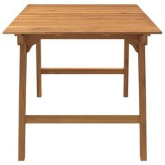 Puutarhapöytä 150x90x75 cm täysi akasiapuu hinta ja tiedot | Puutarhapöydät | hobbyhall.fi