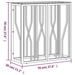 Konsolipöytä kulta 70x30x70 cm ruostumaton teräs ja lasi hinta ja tiedot | Sohvapöydät | hobbyhall.fi