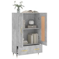 Kaappi betoninharmaa 69,5x31x115 cm tekninen puu hinta ja tiedot | Lipastot | hobbyhall.fi