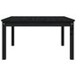 Puutarhapöytä musta 82,5x82,5x45 cm täysi mänty hinta ja tiedot | Puutarhapöydät | hobbyhall.fi