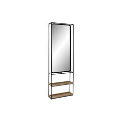 Seinäpeili DKD Home Decor Mirror Natural Black Metal Wood (60 x 17 x 183 cm) hinta ja tiedot | Peilit | hobbyhall.fi