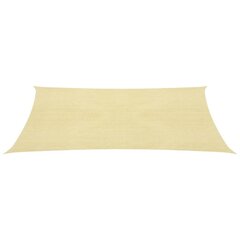 Aurinkopurje HDPE neliönmuotoinen 2x2 m beige hinta ja tiedot | Aurinkovarjot ja markiisit | hobbyhall.fi