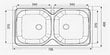 Kaksinkertainen pesuallas Artenova 401D hinta ja tiedot | Keittiöaltaat | hobbyhall.fi
