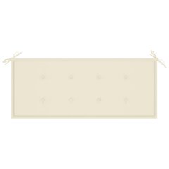 Tyyny puutarhapenkille, beige, 120x50x4cm hinta ja tiedot | Istuintyynyt, pehmusteet ja päälliset | hobbyhall.fi