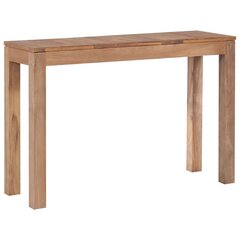 Konsolipöytä tiikki luonnollinen viimeistely 110x35x76 cm hinta ja tiedot | Sohvapöydät | hobbyhall.fi