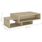 Sohvapöytä Sonoma-tammi 105x55x32 cm lastulevy hinta ja tiedot | Sohvapöydät | hobbyhall.fi