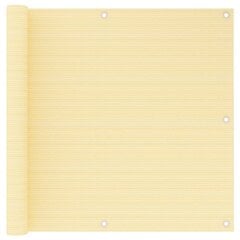 Parvekkeen suoja beige 90x500 cm HDPE hinta ja tiedot | Aurinkovarjot ja markiisit | hobbyhall.fi