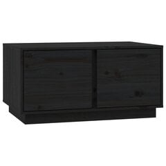 Sohvapöytä musta 80x50x40 cm täysmänty hinta ja tiedot | Sohvapöydät | hobbyhall.fi