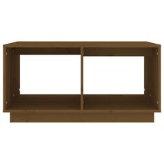 Sohvapöytä hunajanruskea 80x50x40 cm täysmänty hinta ja tiedot | Sohvapöydät | hobbyhall.fi