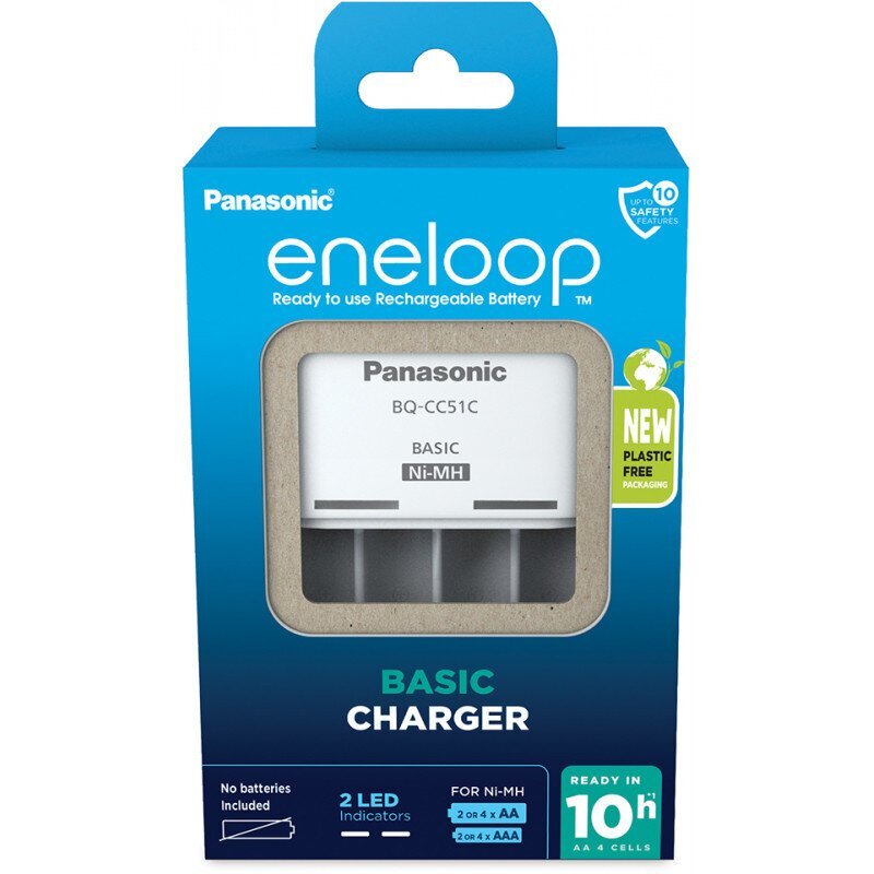 Panasonic eneloop Basic battery charger 2 or 4 AA hinta ja tiedot | Paristolaturit | hobbyhall.fi