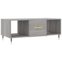 Sohvapöytä harmaa Sonoma 102x50x40 cm tekninen puu hinta ja tiedot | Sohvapöydät | hobbyhall.fi