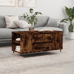 Sohvapöytä savutammi 102x44,5x50 cm tekninen puu hinta ja tiedot | Sohvapöydät | hobbyhall.fi