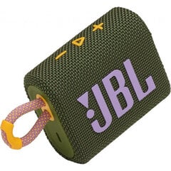 JBL Go 3, vihreä hinta ja tiedot | Kaiuttimet | hobbyhall.fi