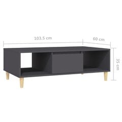 Sohvapöytä harmaa 103,5x60x35 cm lastulevy hinta ja tiedot | Sohvapöydät | hobbyhall.fi