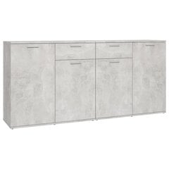 Senkki betoninharmaa 160x36x75 cm lastulevy hinta ja tiedot | Olohuoneen kaapit ja lipastot | hobbyhall.fi