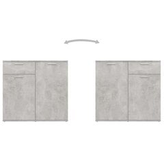 Senkki betoninharmaa 160x36x75 cm lastulevy hinta ja tiedot | Olohuoneen kaapit ja lipastot | hobbyhall.fi