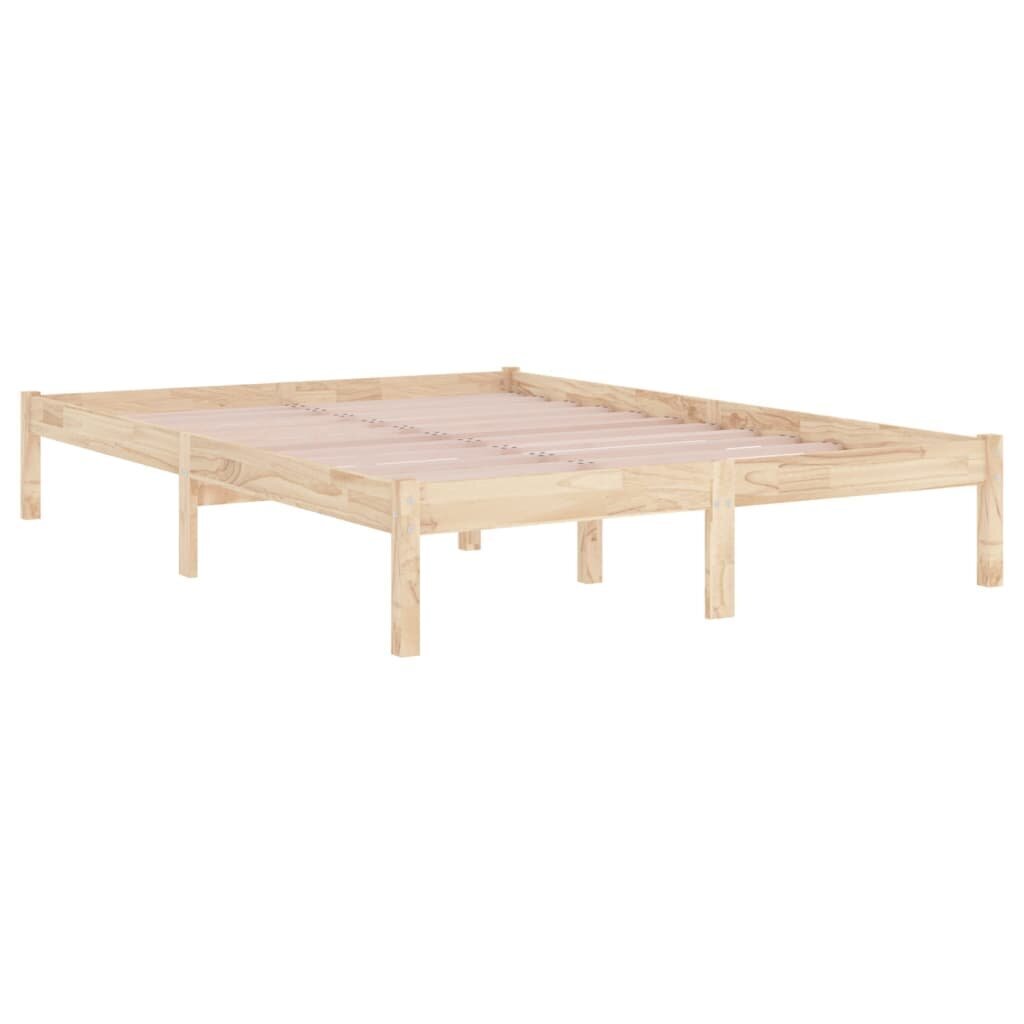 Sängynrunko täysi puu 150x200 cm 5FT King Size hinta ja tiedot | Sängyt | hobbyhall.fi